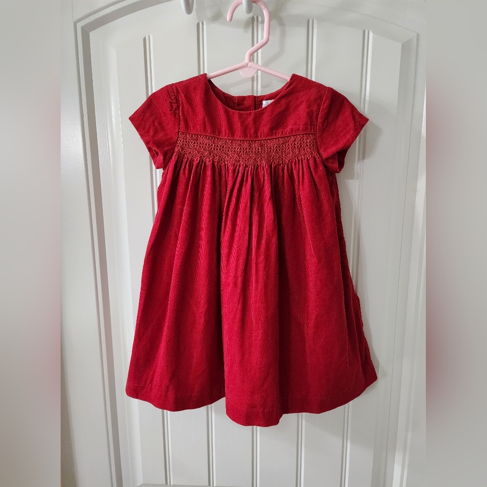 Ralph Lauren corduroy red dress